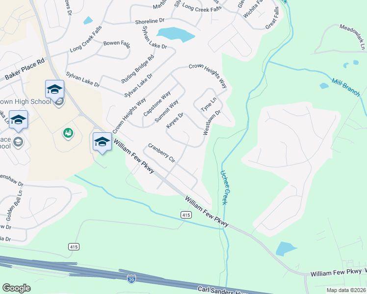 map of restaurants, bars, coffee shops, grocery stores, and more near 702 Keyes Drive in Grovetown