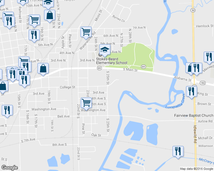 map of restaurants, bars, coffee shops, grocery stores, and more near 198 Martin Luther King Jr Dr in Columbus