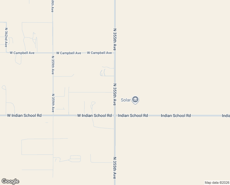 map of restaurants, bars, coffee shops, grocery stores, and more near North 355th Avenue in Maricopa County