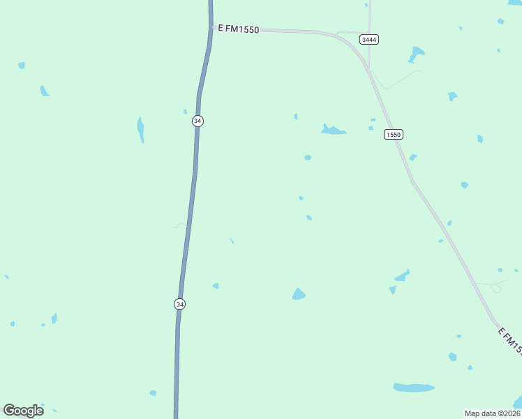 map of restaurants, bars, coffee shops, grocery stores, and more near County Road 3442 in Honey Grove