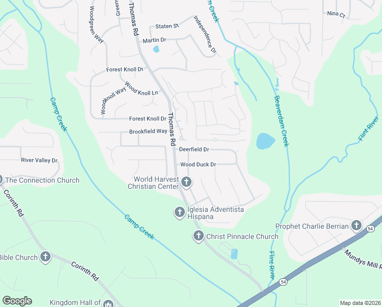 map of restaurants, bars, coffee shops, grocery stores, and more near 320 Deerfield Dr in Jonesboro