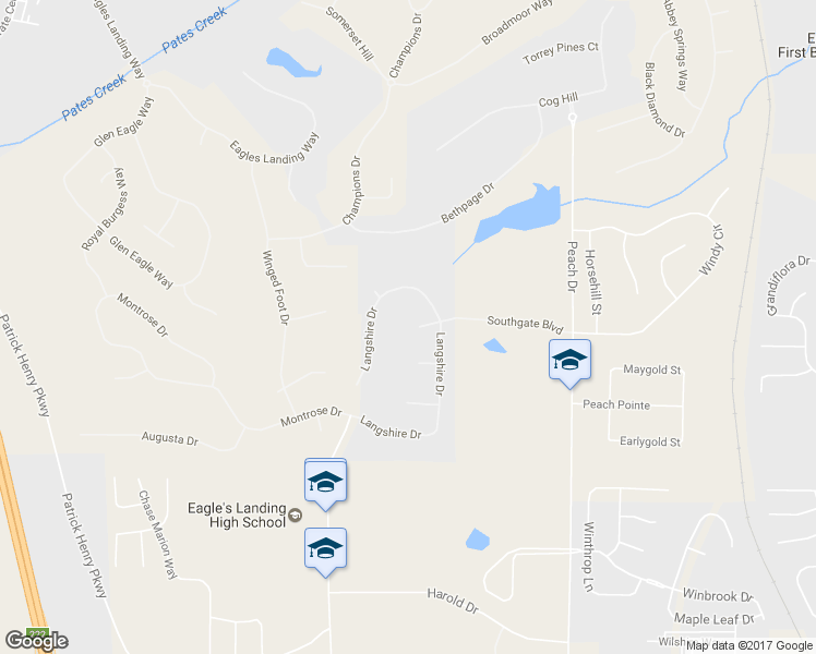 map of restaurants, bars, coffee shops, grocery stores, and more near 712 Stratton Dr in McDonough
