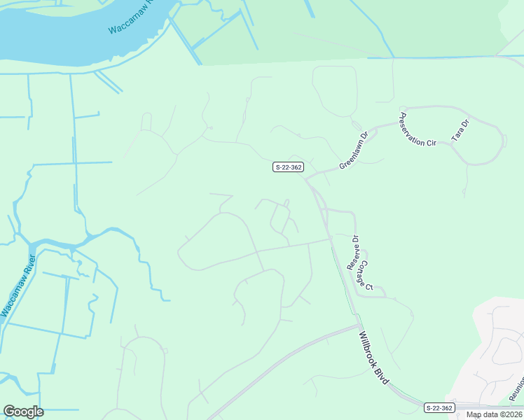 map of restaurants, bars, coffee shops, grocery stores, and more near 223 Hamby Drive in Pawleys Island
