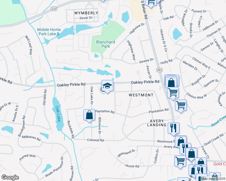map of restaurants, bars, coffee shops, grocery stores, and more near 210 Cavalier Drive in Martinez