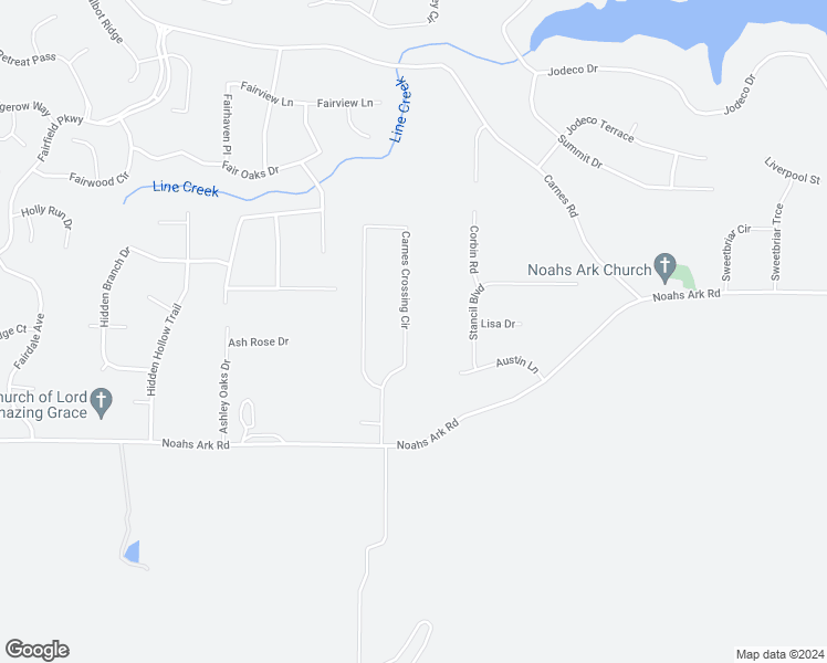 map of restaurants, bars, coffee shops, grocery stores, and more near 9452 Carnes Crossing Circle in Jonesboro
