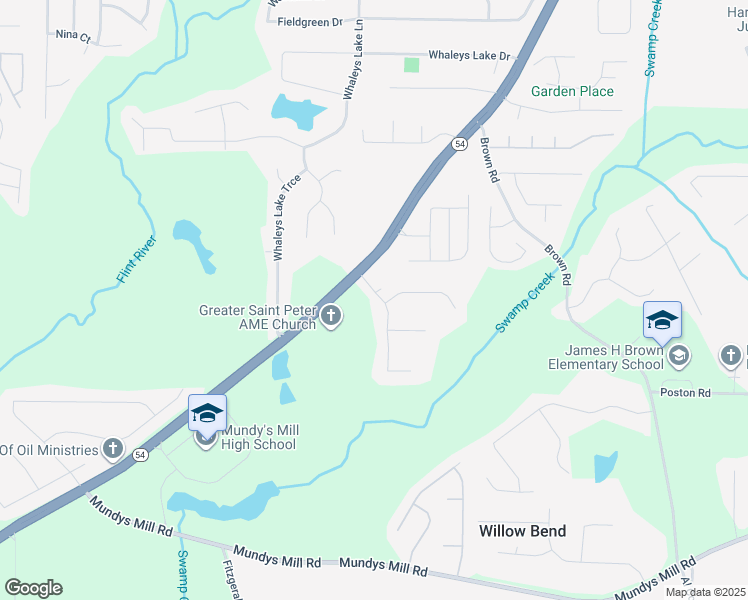 map of restaurants, bars, coffee shops, grocery stores, and more near 9479 Margaret Lane in Jonesboro