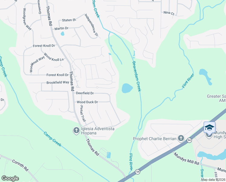map of restaurants, bars, coffee shops, grocery stores, and more near 225 Deerfield Drive in Jonesboro