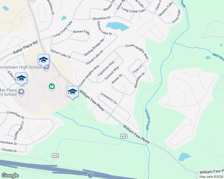 map of restaurants, bars, coffee shops, grocery stores, and more near 716 Keyes Drive in Grovetown