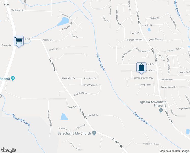 map of restaurants, bars, coffee shops, grocery stores, and more near 701 River Mist Drive in Jonesboro