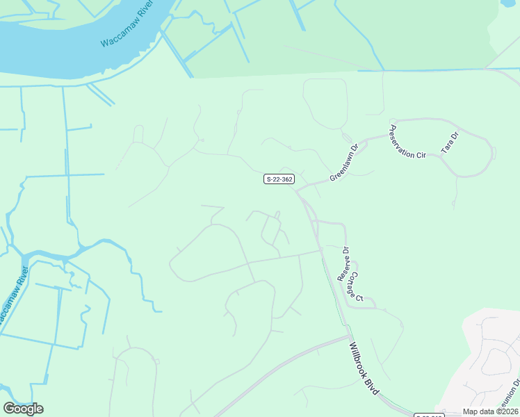 map of restaurants, bars, coffee shops, grocery stores, and more near 223 Hamby Drive in Pawleys Island