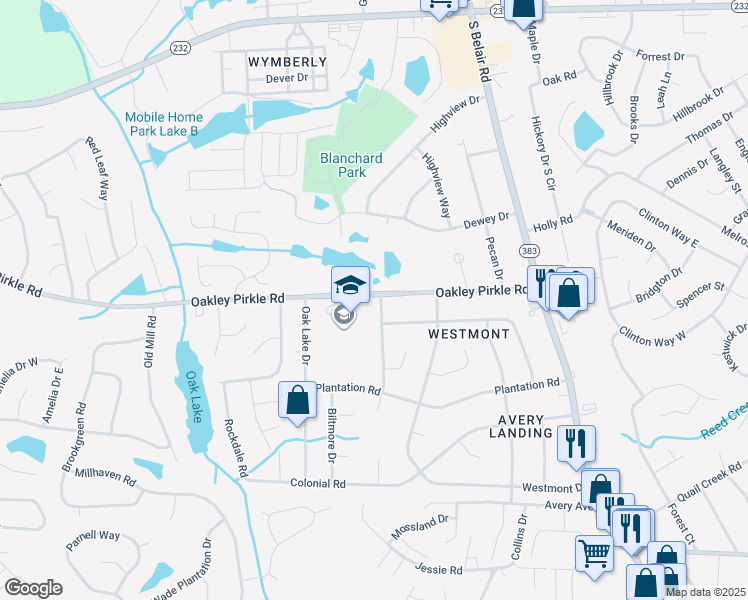 map of restaurants, bars, coffee shops, grocery stores, and more near 204 Cavalier Drive in Martinez