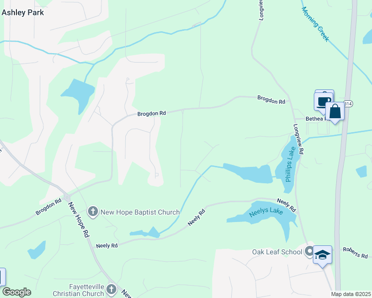 map of restaurants, bars, coffee shops, grocery stores, and more near 140 Lang Drive in Fayetteville