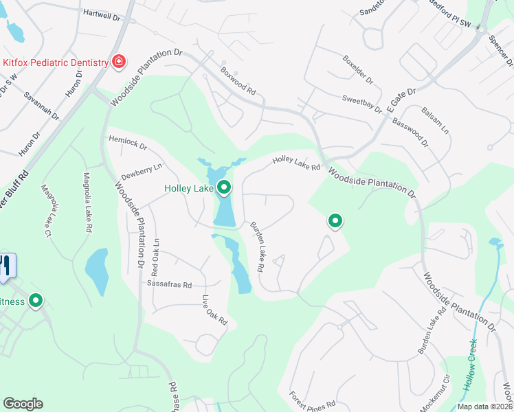 map of restaurants, bars, coffee shops, grocery stores, and more near 108 Pine Needle Road in Aiken