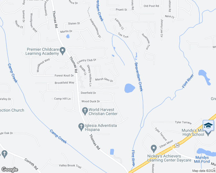 map of restaurants, bars, coffee shops, grocery stores, and more near 9540 Sleepy Hollow Lane in Jonesboro