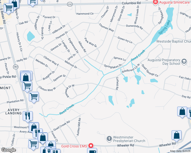 map of restaurants, bars, coffee shops, grocery stores, and more near 189 Stone Mill Drive in Martinez