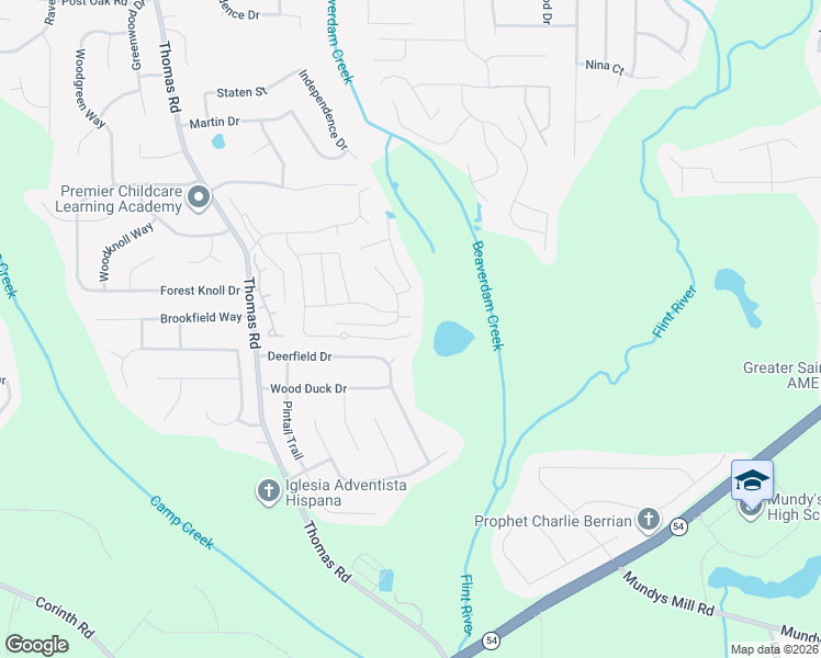 map of restaurants, bars, coffee shops, grocery stores, and more near 9590 Sleepy Hollow Lane in Jonesboro