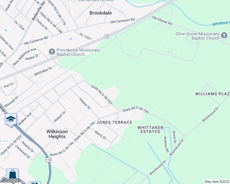 map of restaurants, bars, coffee shops, grocery stores, and more near 1 Corona Drive in Orangeburg