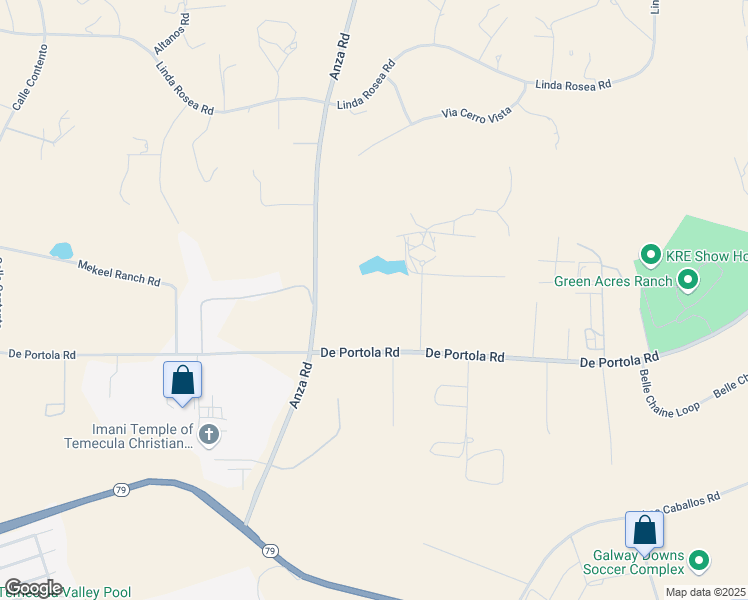 map of restaurants, bars, coffee shops, grocery stores, and more near 42950 Anza Road in Temecula