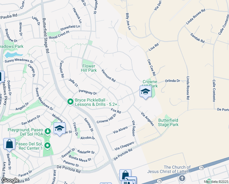 map of restaurants, bars, coffee shops, grocery stores, and more near 33351 Nicholas Common in Temecula