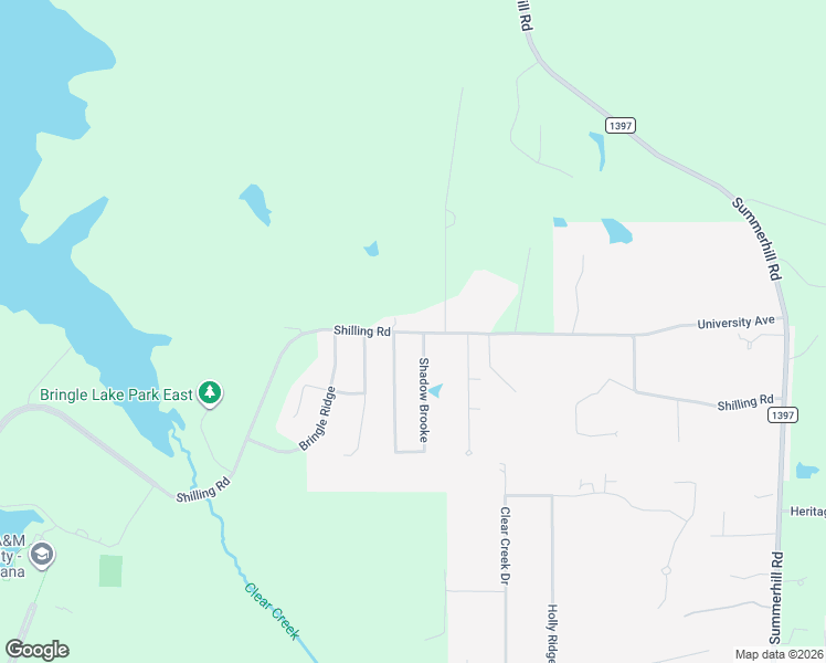 map of restaurants, bars, coffee shops, grocery stores, and more near 3400 County Road 2319 in Texarkana