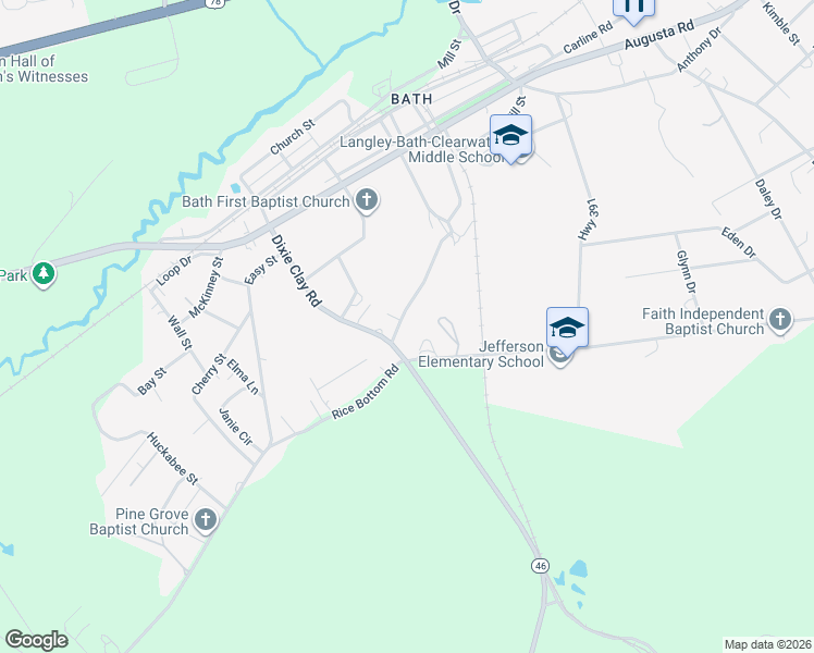 map of restaurants, bars, coffee shops, grocery stores, and more near 199 Minter Street in Warrenville