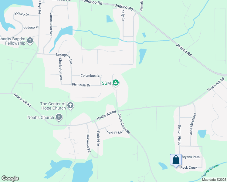 map of restaurants, bars, coffee shops, grocery stores, and more near 121 Crown Oaks Drive in Stockbridge