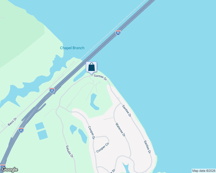 map of restaurants, bars, coffee shops, grocery stores, and more near 618 Santee Drive in Santee