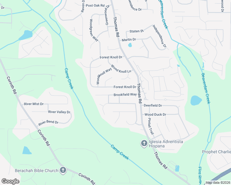 map of restaurants, bars, coffee shops, grocery stores, and more near 475 Brookfield Way in Jonesboro