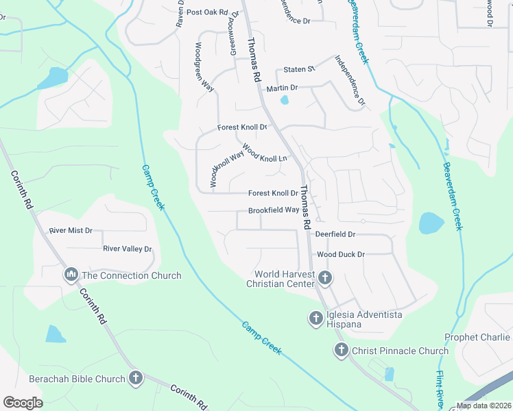 map of restaurants, bars, coffee shops, grocery stores, and more near 469 Brookfield Way in Jonesboro