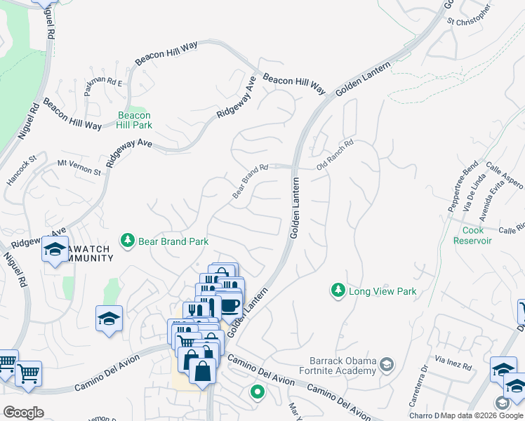 map of restaurants, bars, coffee shops, grocery stores, and more near 13 Gray Stone Way in Laguna Niguel