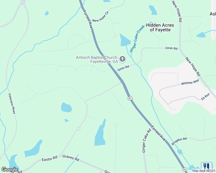 map of restaurants, bars, coffee shops, grocery stores, and more near 105 Fairmont Trace in Fayetteville