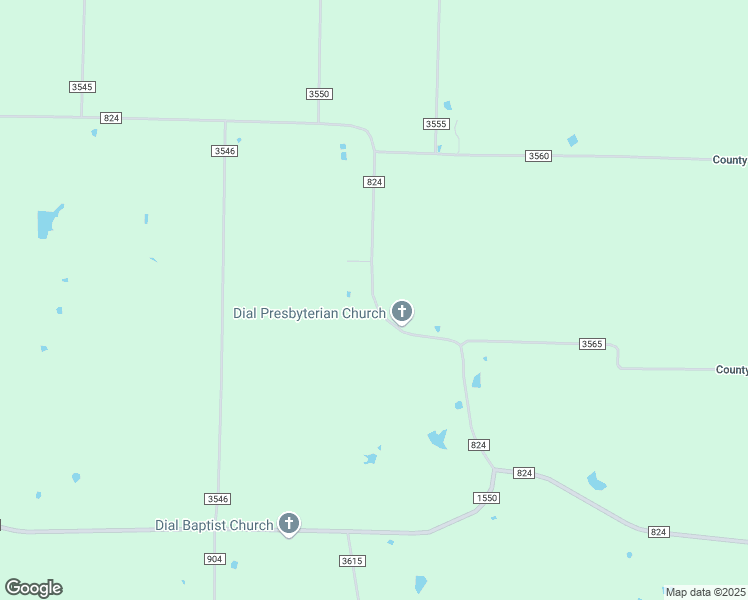 map of restaurants, bars, coffee shops, grocery stores, and more near 8298 Farm to Market Road 824 in Honey Grove