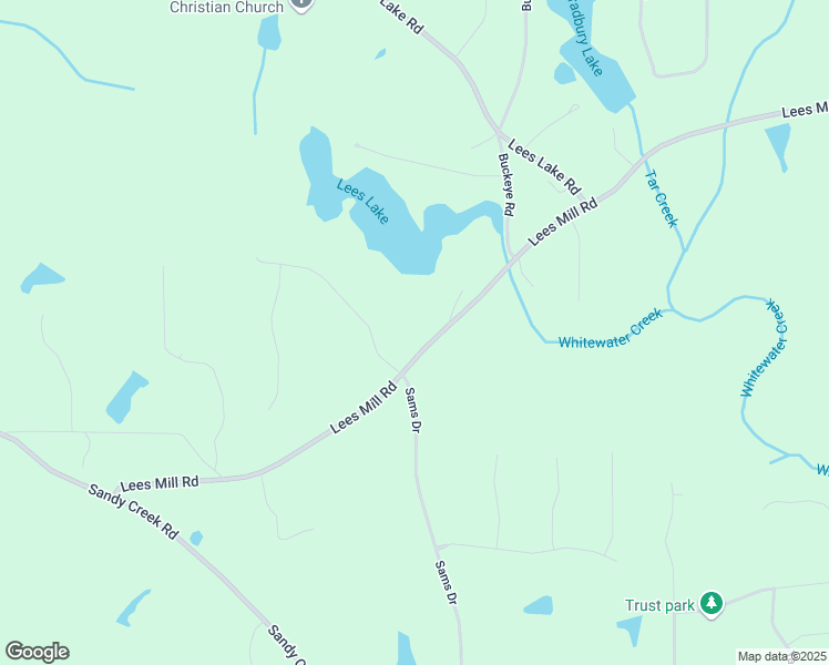 map of restaurants, bars, coffee shops, grocery stores, and more near 551 Lees Mill Road in Fayetteville
