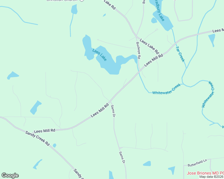 map of restaurants, bars, coffee shops, grocery stores, and more near 105 Lees Overlook in Fayetteville