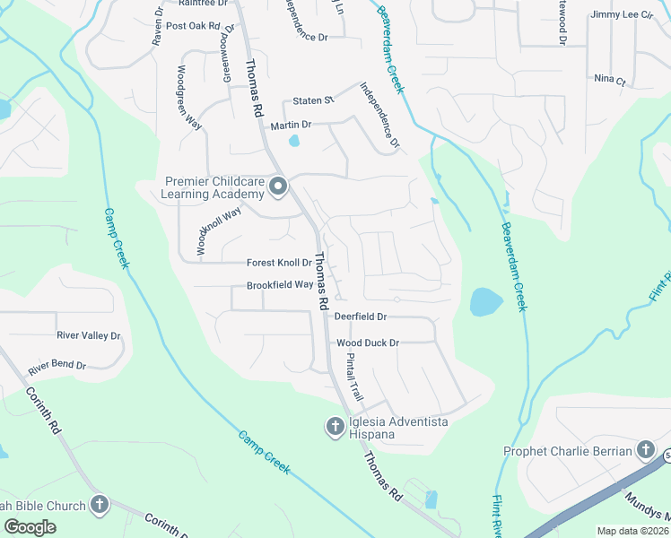 map of restaurants, bars, coffee shops, grocery stores, and more near 9432 Cypress Lane in Jonesboro