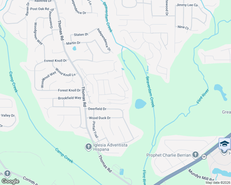 map of restaurants, bars, coffee shops, grocery stores, and more near 9537 Fairway Turn in Jonesboro