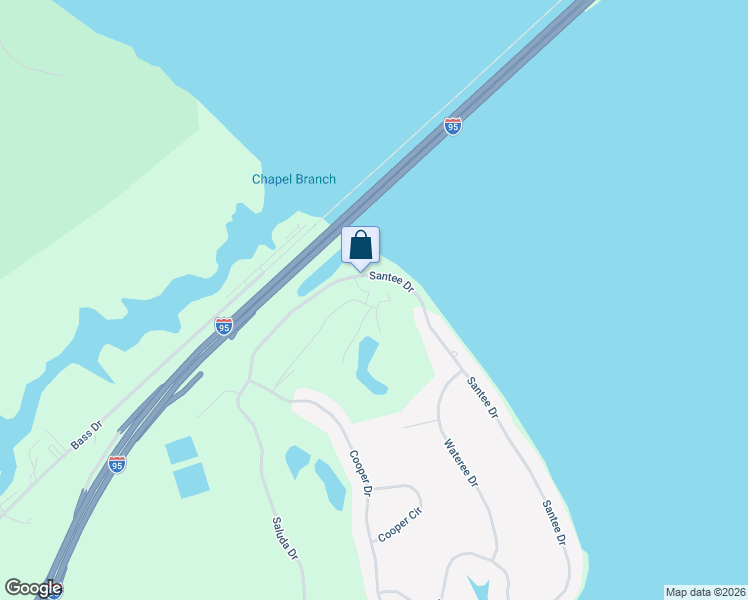 map of restaurants, bars, coffee shops, grocery stores, and more near 630 Santee Drive in Santee