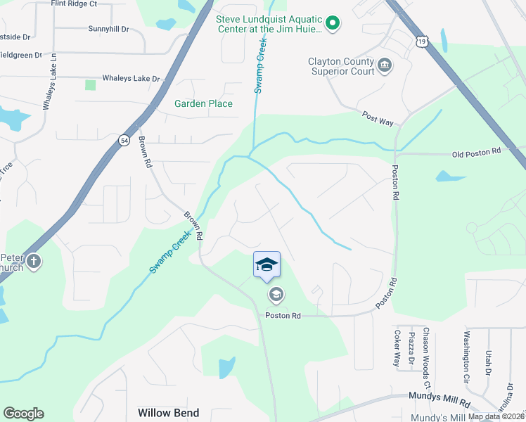 map of restaurants, bars, coffee shops, grocery stores, and more near 9415 Haley Court in Jonesboro