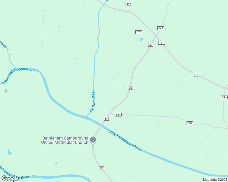 map of restaurants, bars, coffee shops, grocery stores, and more near 403 County Road 49 in Ranburne