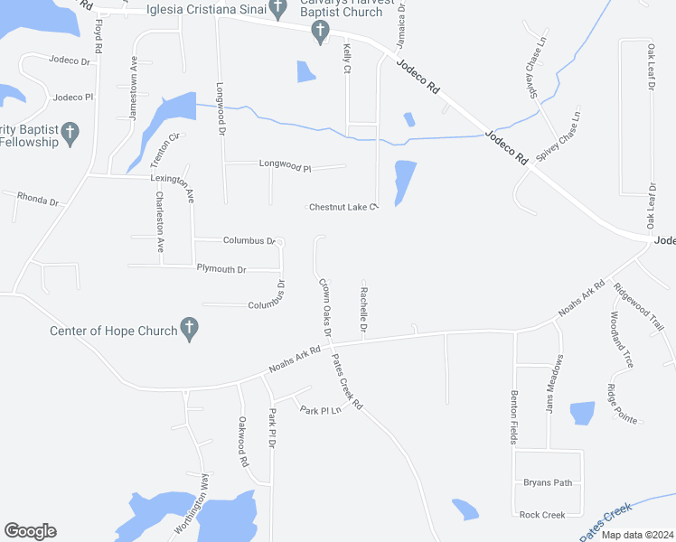 map of restaurants, bars, coffee shops, grocery stores, and more near 210 Crown Oaks Court in Stockbridge