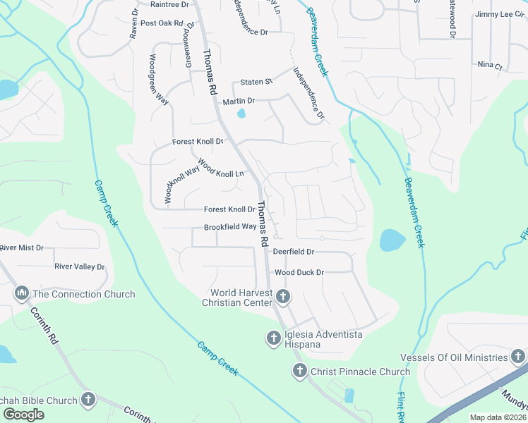 map of restaurants, bars, coffee shops, grocery stores, and more near 9432 Cypress Lane in Jonesboro