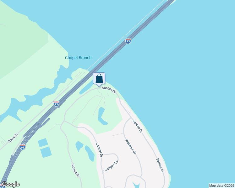 map of restaurants, bars, coffee shops, grocery stores, and more near 618 Santee Drive in Santee