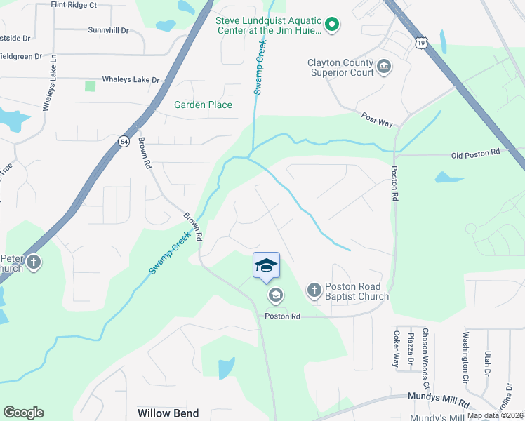 map of restaurants, bars, coffee shops, grocery stores, and more near 9415 Haley Court in Jonesboro