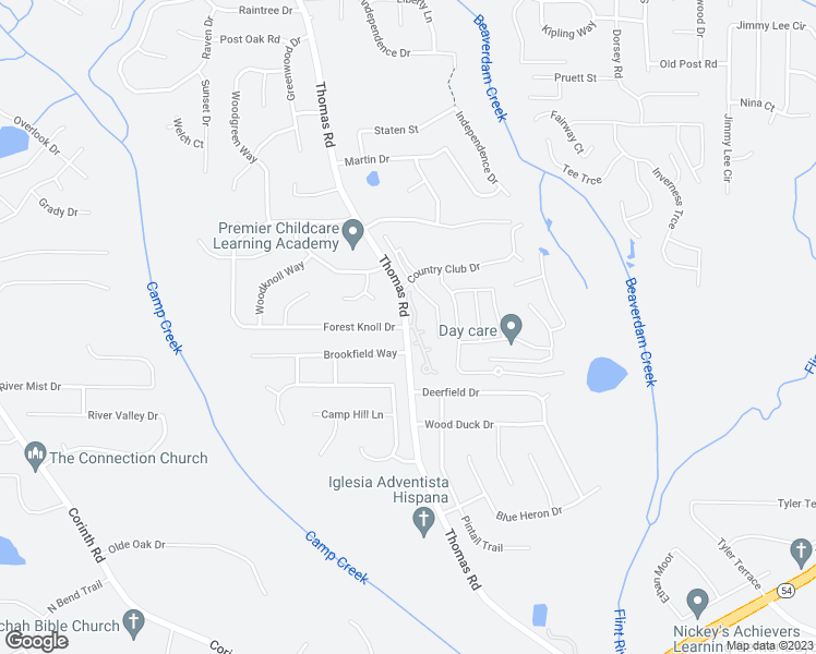 map of restaurants, bars, coffee shops, grocery stores, and more near 9430 Cypress Lane in Jonesboro