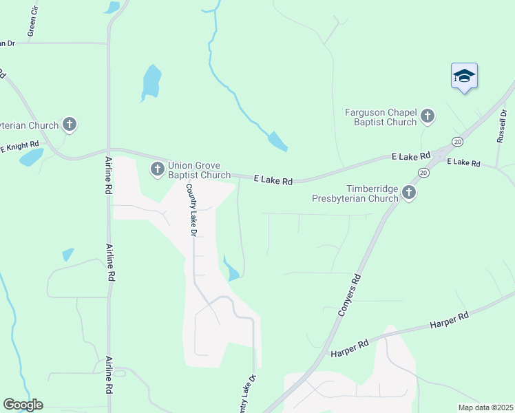 map of restaurants, bars, coffee shops, grocery stores, and more near 497 Freedom Drive in McDonough
