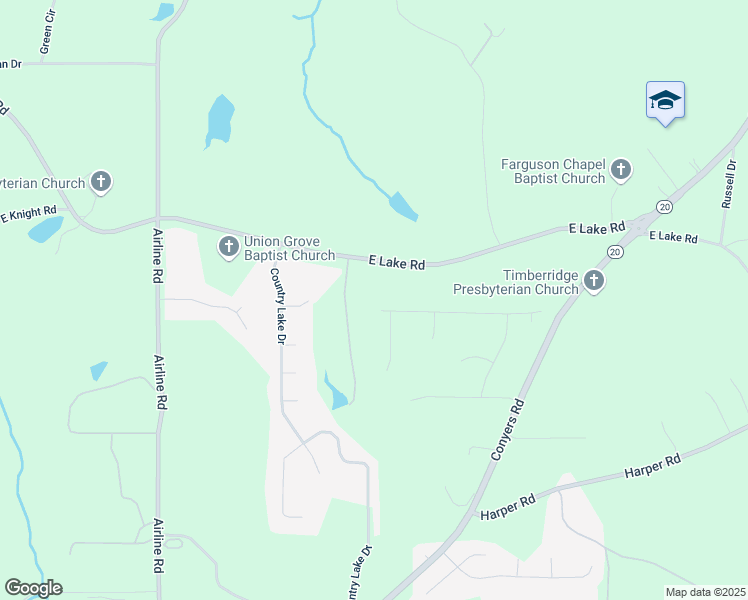 map of restaurants, bars, coffee shops, grocery stores, and more near 497 Freedom Dr in McDonough