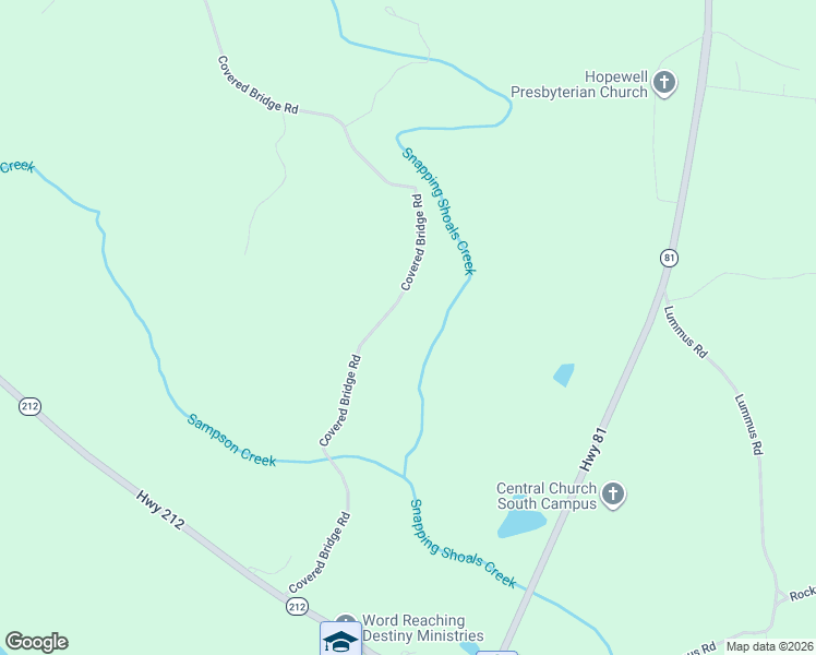 map of restaurants, bars, coffee shops, grocery stores, and more near 406 Covered Bridge Road in Covington