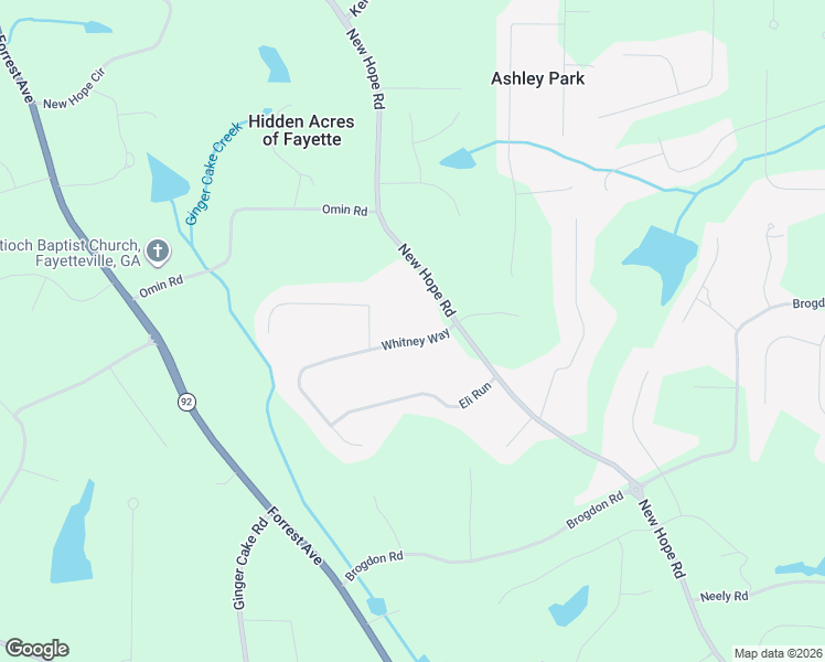 map of restaurants, bars, coffee shops, grocery stores, and more near 125 Whitney Way in Fayetteville
