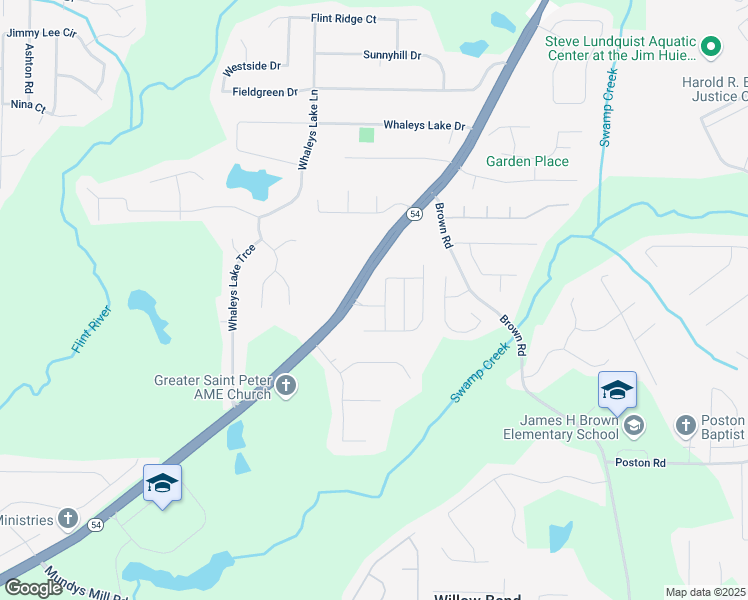 map of restaurants, bars, coffee shops, grocery stores, and more near 558 Hideaway Drive in Jonesboro