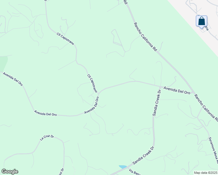 map of restaurants, bars, coffee shops, grocery stores, and more near Avenida Del Oro in Temecula